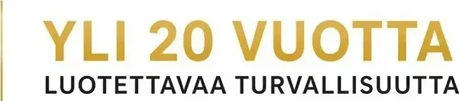 Yli 20 vuotta luotettavaa turvallisuutta