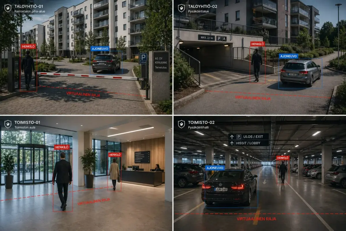 Rakennustyömaan kameravalvonta – aurinkosähkö ja 4G-yhteys ilman kaapelointia
