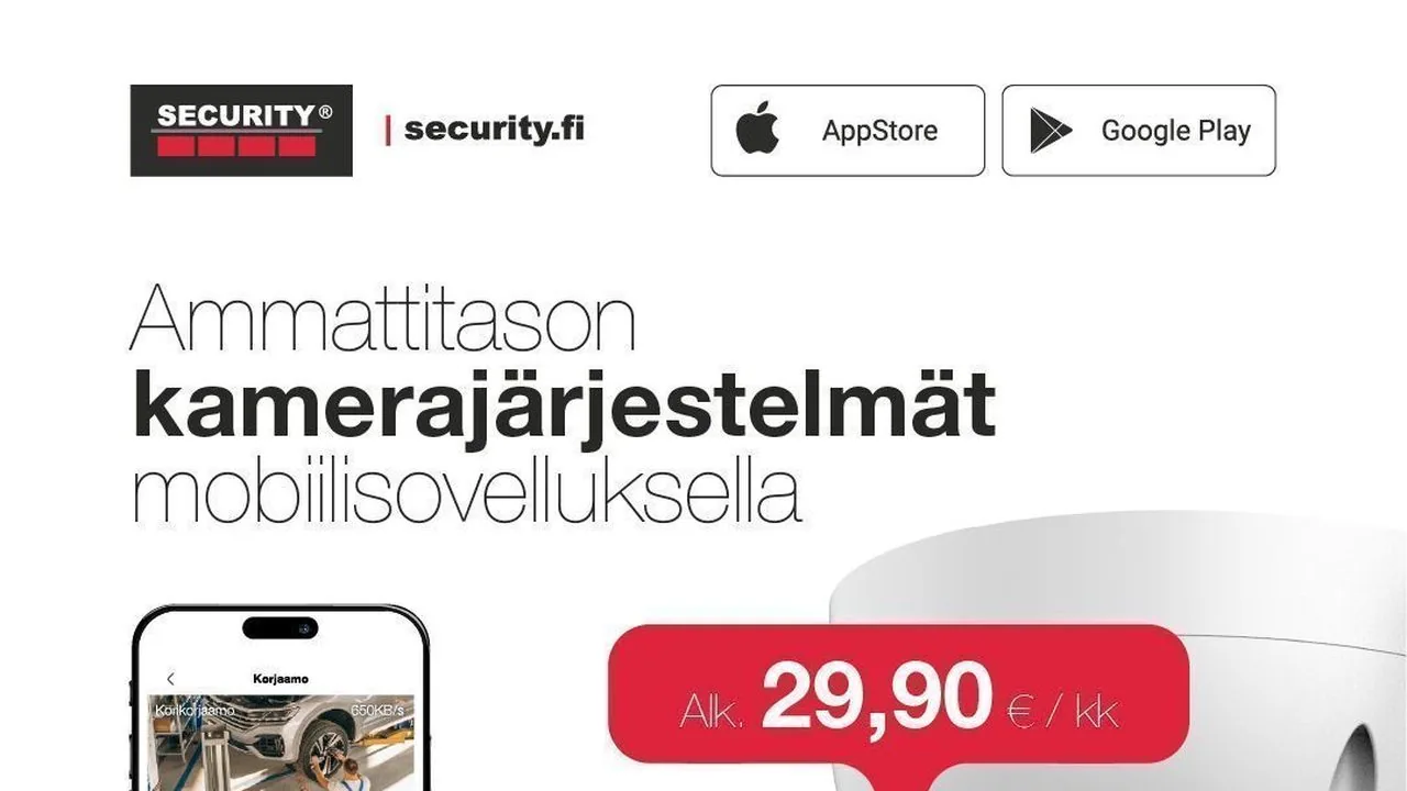 PTZ-kamerat aluevalvontaan – SecurityFi