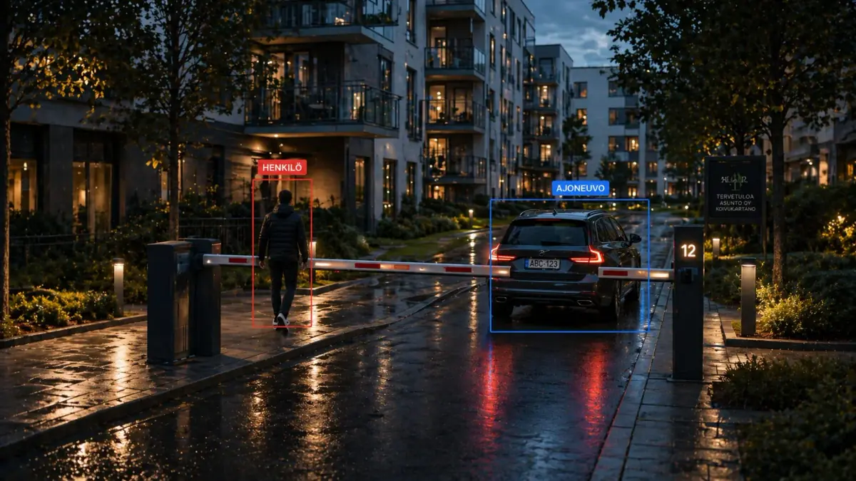 Taloyhtiön kameravalvonta – piha-alueet, sisäänkäynnit ja parkkipaikat